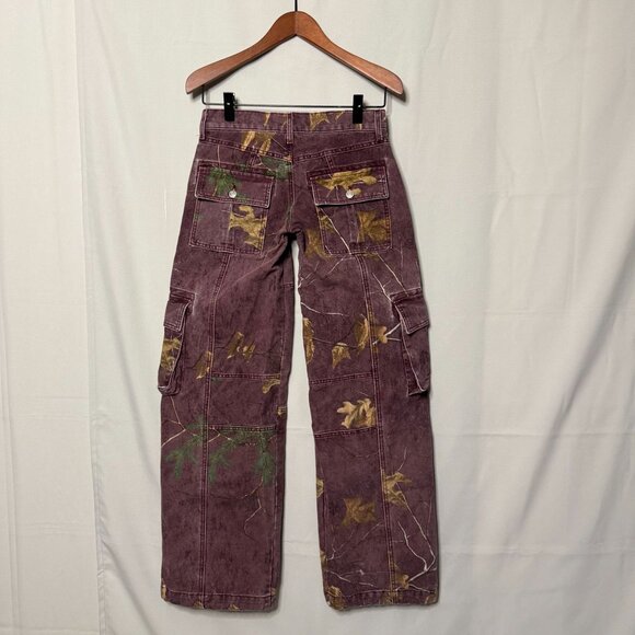 REVICE Purple Cargo Flare Jeans - Picture 6 of 15